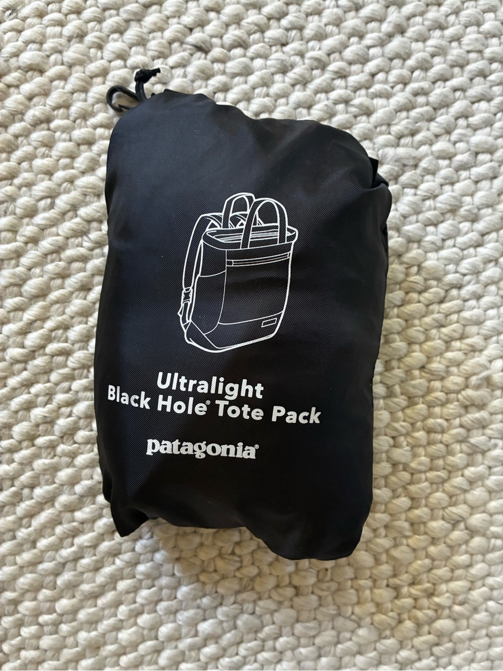 Patagonia Ultralight black hole tote pack. Black - Picture 3 of 3